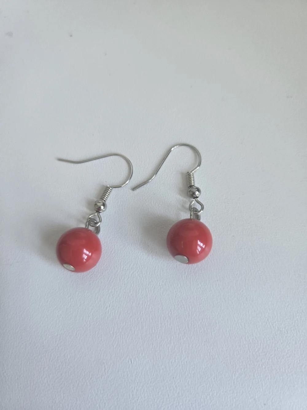 Red Multi-Strand Beaded Necklace & Earring Set